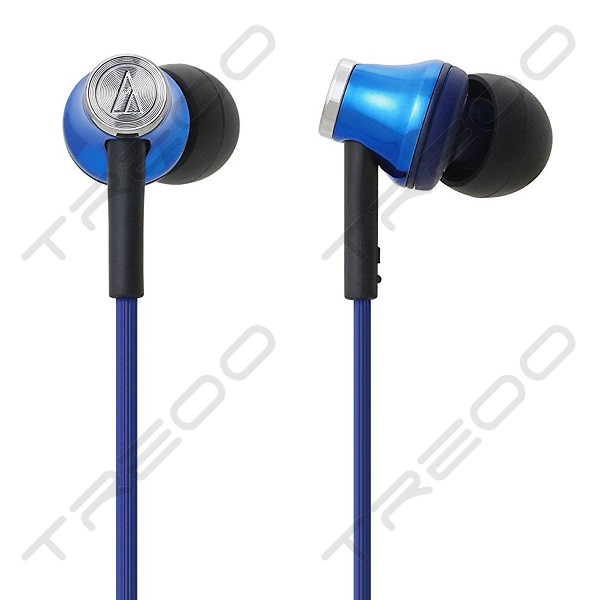 Audio Technica ATH-CK330IS In-Ear Earphone with Mic - Blue