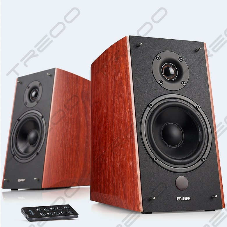  Edifier R2000DB BT 2.0 Wireless Bluetooth Desktop Bookshelf Speaker System brown