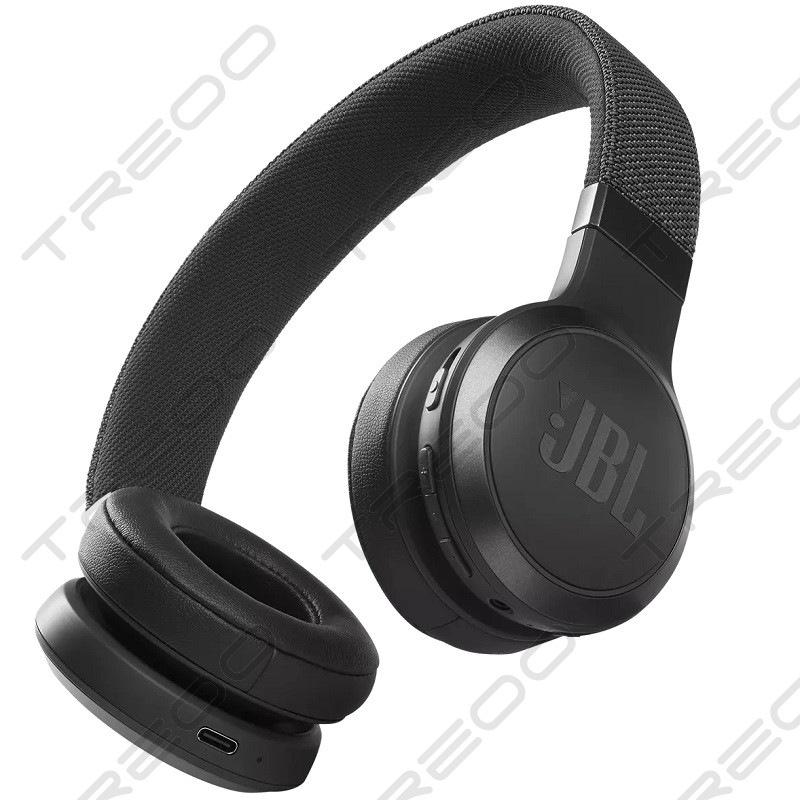 JBL Live 460NC Wireless Bluetooth Noise-Cancelling On-Ear Headphone with Mic - Black