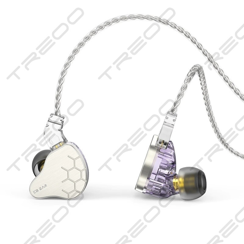 KBEAR Lark 2-Driver Hybrid In-Ear Earphone - Purple