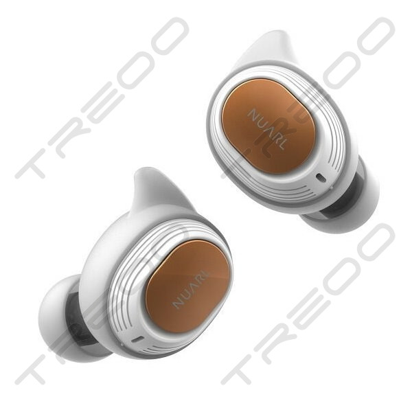 Nuarl NT110 True Wireless Bluetooth In-Ear Earphone with Mic - White 