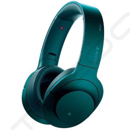 Sony MDR-100ABN Wireless Bluetooth Over-the-Ear Headphone with Mic - Viridian Blue