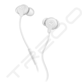 Puma Bulldog Sport-Lite In-Ear Earphone with Mic - White